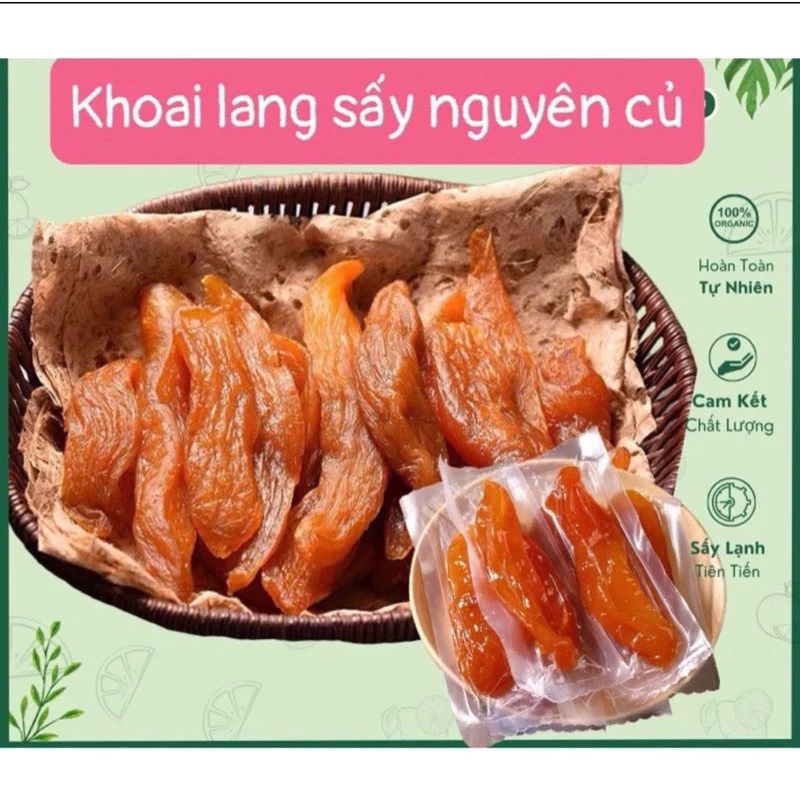 500gam khoai lang sấy dẻo nguyên củ
