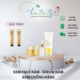 Combo Kem Face Nám + Serum Nám + Kem Chống Nắng  MQ SKIN Hỗ Trợ Cải Thiện Làn Da Nám