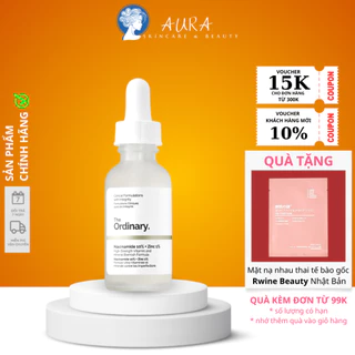 [Tem phụ chính hãng] Serum The Ordinary Niacinamide 10% Và Zinc 1% Giúp Giảm Mụn, Sáng Da Và Thu Nhỏ Lỗ Chân Lông 30ml