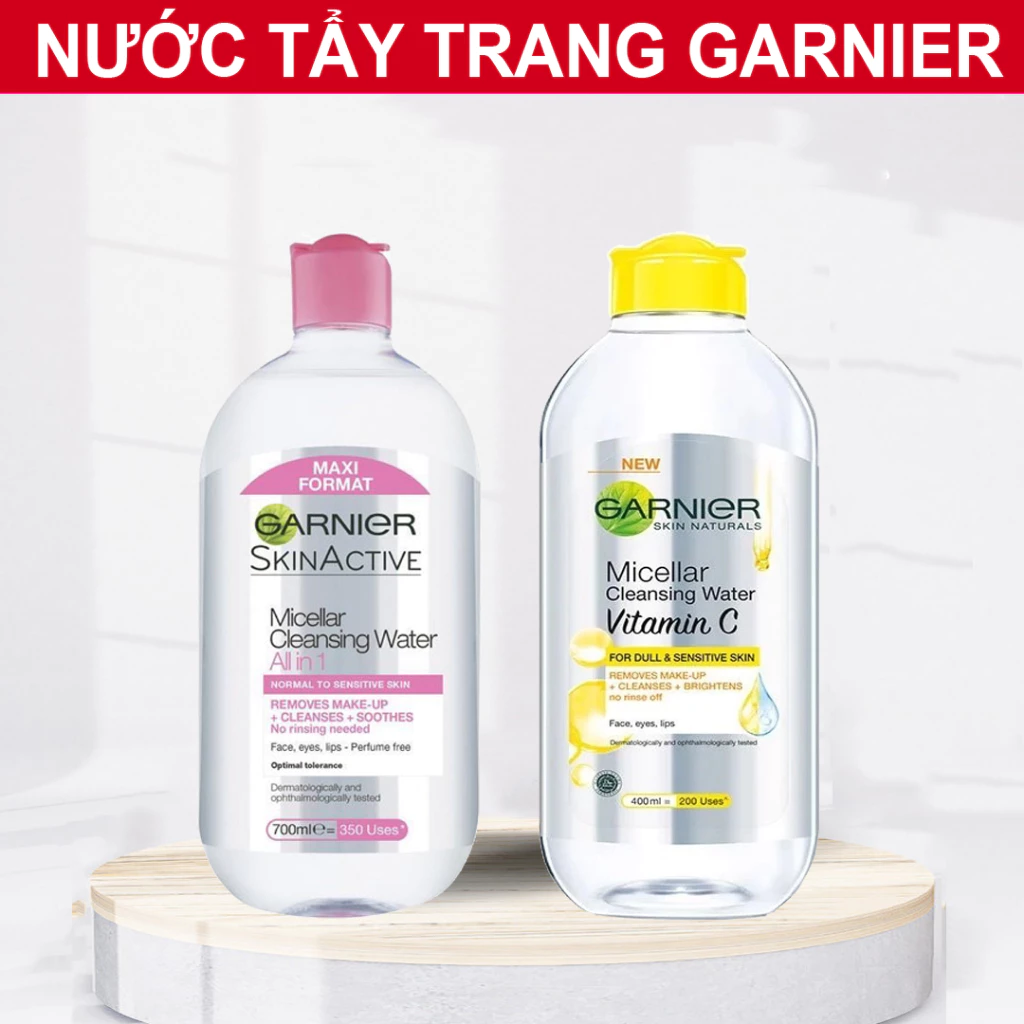 Nước làm sạch và tẩy trang cho mọi loại da Garnier Micellar Water 400ml