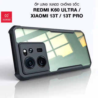 [Hỏa Tốc HCM] Ốp lưng XUNDD Redmi K60 Ultra / Xiaomi 13T / 13T Pro - Chống shock, Mặt lưng trong, Viền TPU