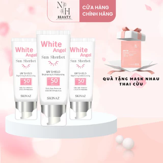 Kem chống nắng White Angel Sun Sherbet SKINAZ 70ml Hàn Quốc