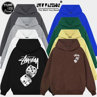 Áo Hoodie STUSY XÍ NGẦU ĐEN TRẮNG Local Brand nỉ bông cực dày form rộng Unisex (HD7020L - Full Box)