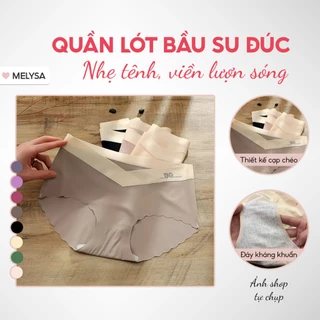 Combo Quần lót mẹ bầu su đúc cao cấp MELYSA quần chip bà bầu cạp chéo thoáng mát không lộ viền QL1