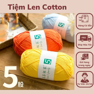 Len Susan Family 5, cuộn to 100g (Bảng 81 màu)