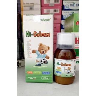 Siro bổ sung canxi HI CALMAX - Giúp xương chắc khỏe , phát triển chiều cao - Nhập khau ý - 100ml