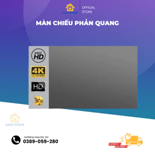 Màn Chiếu Phản Quang, Màn Chiếu Treo Tường KAW- Gấp Gọn, Tăng Độ Sáng, Tương Phản, Kích Thước 100 Inch,120 Inch