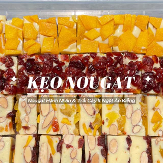 Kẹo Nougat Hạnh Nhân Ít Ngọt Ăn Kiêng - Tiệm Nougat Vanilla