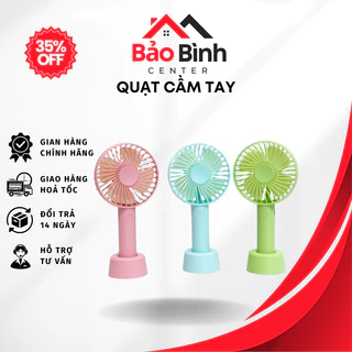 Quạt Sạc Cầm Tay Mini Có Chân Đế