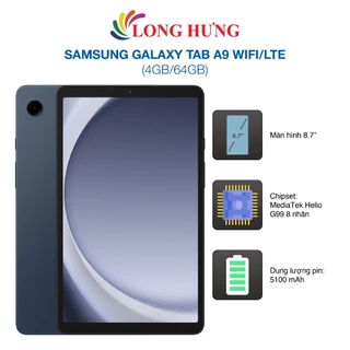 Máy tính bảng Samsung Galaxy Tab A9 Wifi / LTE (4GB/64GB) - Hàng chính hãng