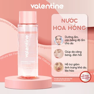 Nước hoa hồng cấp ẩm Valentine Tonner dưỡng da mềm mịn, trắng sáng 180ml