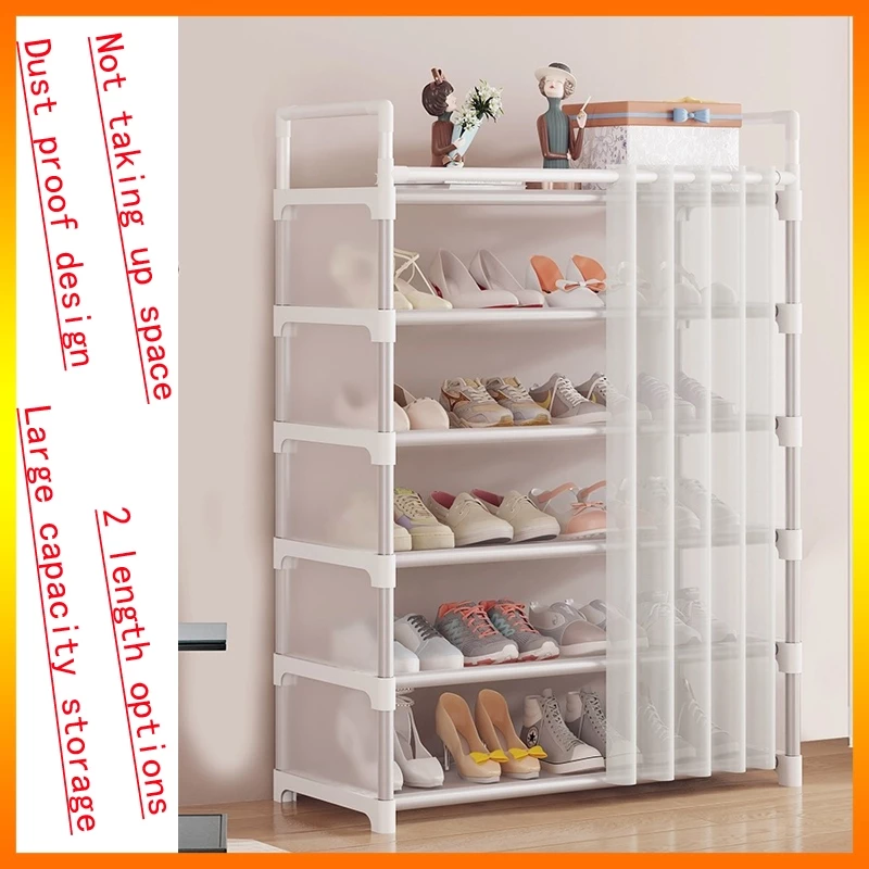Kệ giày đơn giản Chiều dài 60/80 Cửa nhà Công suất lớn Nội thất Nhiều lớp Kinh tế Chống bụi Ký túc xá nhận Giày nhận