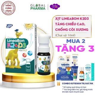 XỊT Lineabon D3K2 - tăng chiều cao, chống còi xương cho bé (Chai 10ml)