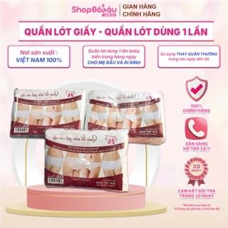 Quần lót giấy - quần lót dùng 1 lần hàng ngày cho mẹ bầu và đi sinh - Shopdobau