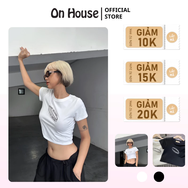 Áo croptop baby tee in 3D