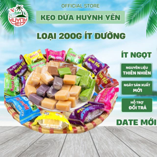 Kẹo Dừa Huỳnh Yến Ít Đường Dùng Thử 250g |Kẹo dừa Bến Tre | Kẹo Dừa Thiên Nhiên  |  Đặc Sản Bến Tre