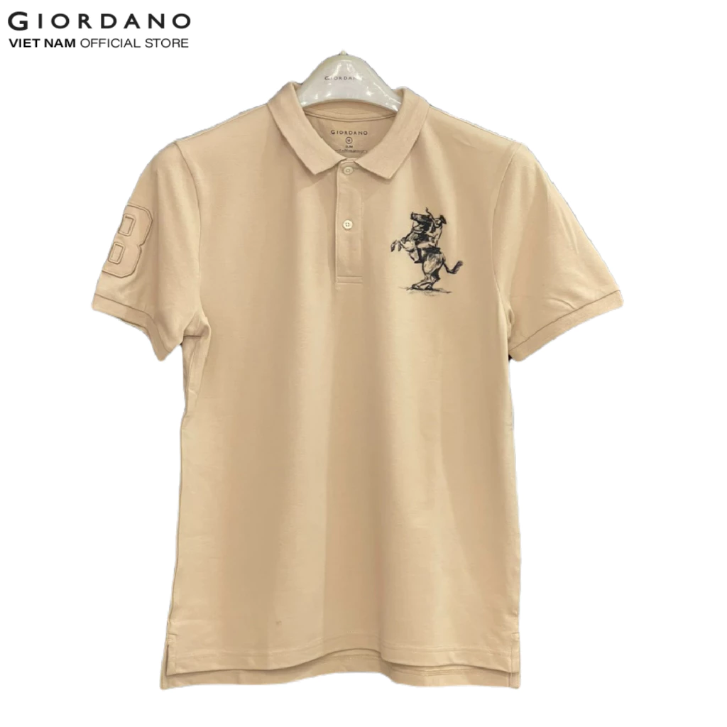 Áo Thun Có Cổ Nam Thêu Logo Napoleon Legendary Polo Giordano 01013210