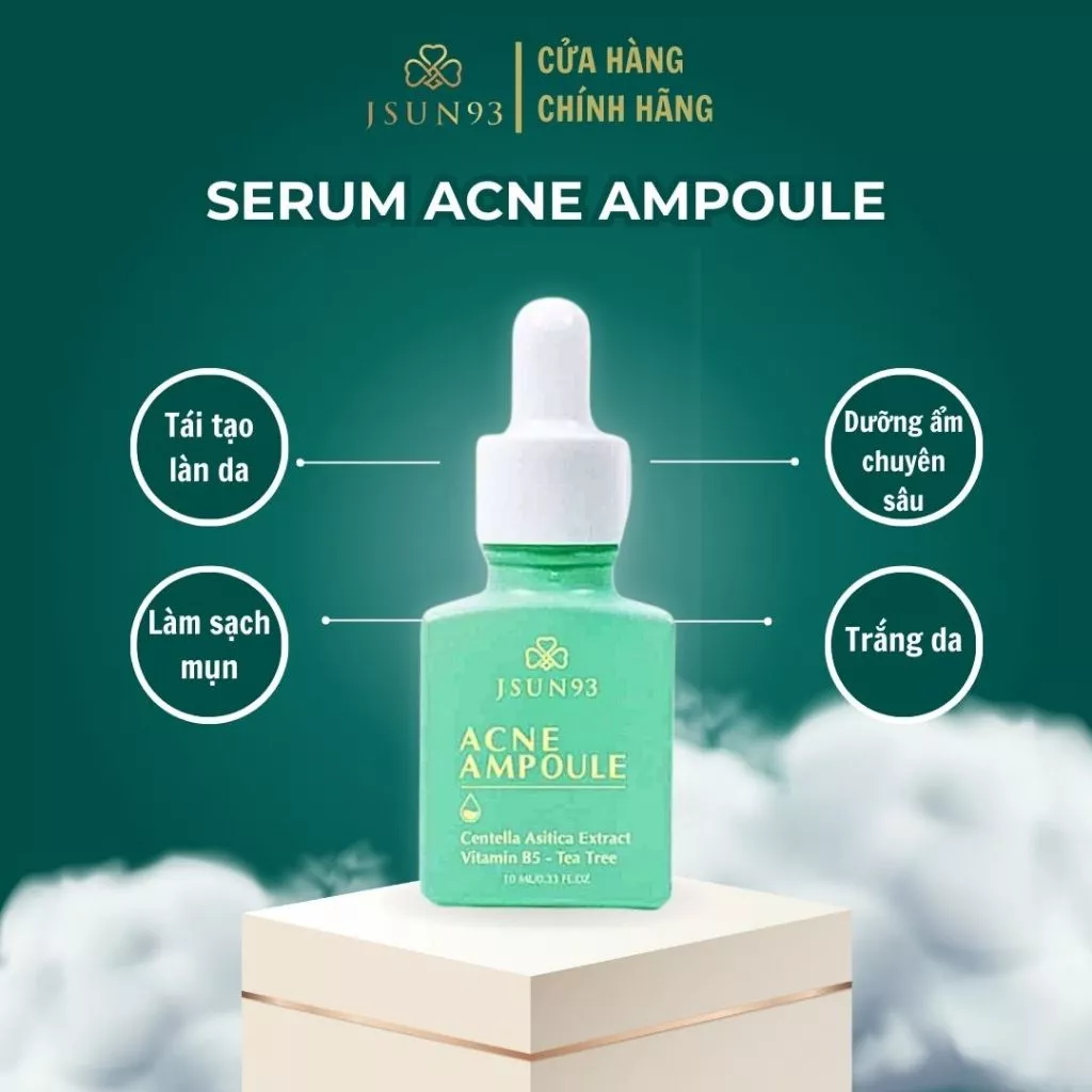 SERUM ACNE AMPOULE - SẠCH MỤN, MỜ THÂM, DƯỠNG DA CHẮC KHỎE