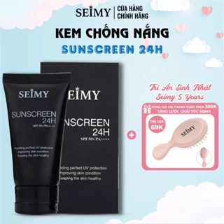 Kem chống nắng dưỡng da Seimy - Sunscreen 24h da mặt 40ml SPF 50+