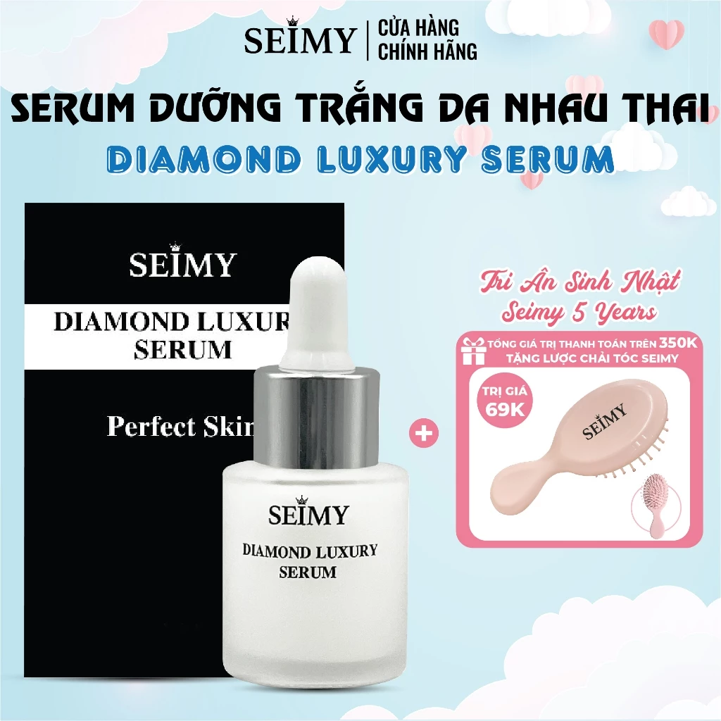 Serum tinh chất dưỡng da nhau thai Seimy - Diamond Luxury Serum 20ml