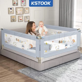 KSTOOK Thanh Chắn Giường Cho Bé/Có thể điều chỉnh chiều cao 72-100cm/Nâng Hạ Dạng Trượt Dễ Dàng/Đứa bé chất liệu an toàn