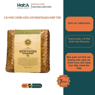 Cà phê Hương Mai Cafe Heritages Bamboo Box 125gr - đựng trong khay tre