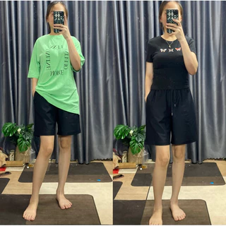 Quần Short Nam NữTDShop, Chất Cotton Mềm Mát, Màu Đen, Size S M L XL, Hàng Việt Nam Xuất Khẩu.