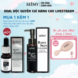 Combo Serum Giảm Mụn và Sữa rửa mặt Seimy