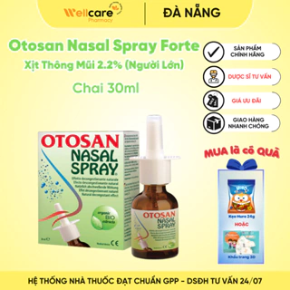 Otosan Nasal Spray Forte [Chính hãng] – Chai 30ml xịt mũi giúp mũi thông thoáng, giảm tắc mũi, phù nề, chảy dịch