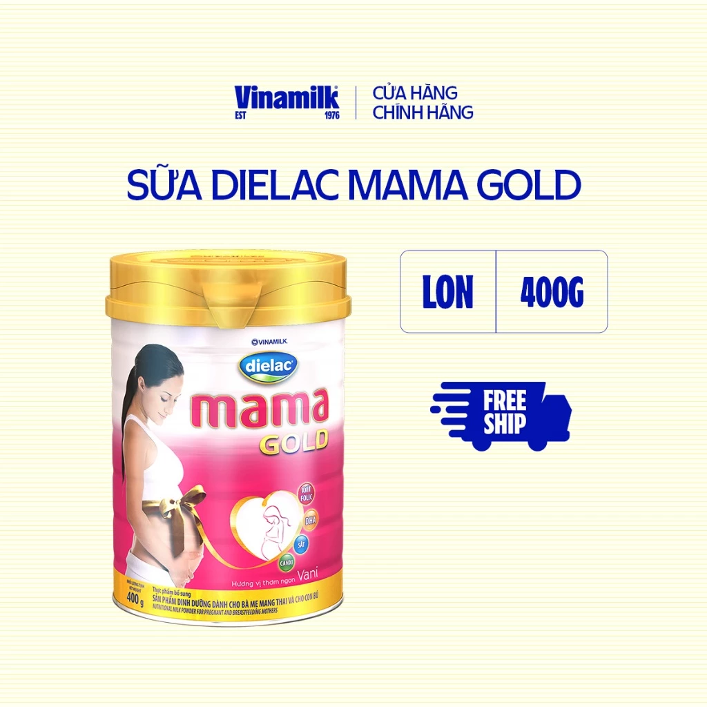 Combo 2 hộp Sữa bột Dielac Mama Gold - Hộp thiếc 400g