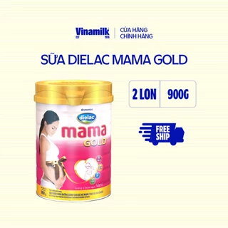 2 Hộp Sữa bột dành cho bà bầu Vinamilk Dielac Mama Gold- Hộp thiếc 900g Hương Vani (Sữa tốt - Mẹ khỏe bé thông minh)