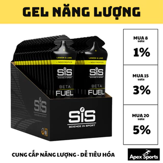 Gel năng lượng SiS Beta Fuel dùng cho thể thao cường độ cao, chạy bộ, đạp xe, trail 01 gói