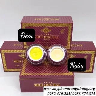 Bộ kem dưỡng trắng da, sạch nám Bạch Thủy Tinh Tím 2 in 1