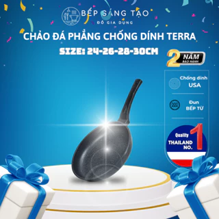 Chảo Chống Dính Bennix Terra Chảo Vân Đá Đáy Cạn Cao Cấp Thái Lan Siêu Bền - Bảo Hành 12 Tháng