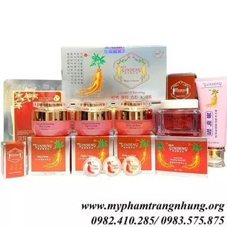 BỘ RED GINSENG 5IN1 HÀN QUỐC TRẮNG DA MỜ THÂM NÁM