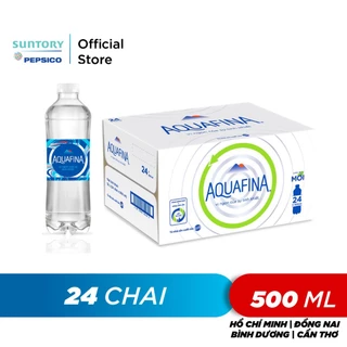 Thùng 24 Chai Nước tinh khiết Aquafina (500ml/chai)