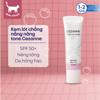 Kem lót nâng tone căng bóng Cezanne chống nắng SPF 50+ PA++++ 30g