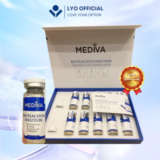 Combo 10 Lọ Tế Bào Gốc MEDIVA BIO PLACENTA SOLUTION 10ml, Collagen Chống Lão Hóa Tái Tạo Da, Sản Phẩm Dưỡng Da Cao Cấp