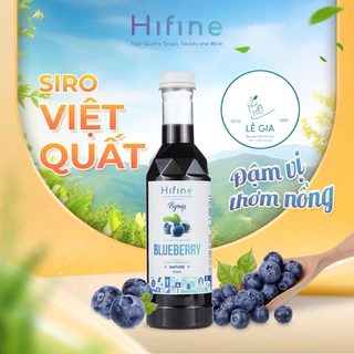 Syrup việt quất Hifine chai 750ml