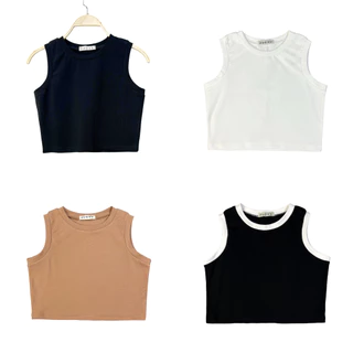 Áo croptop 3 lỗ sát nách Mèo Mập Clothes 100% cotton co giãn 4 chiều