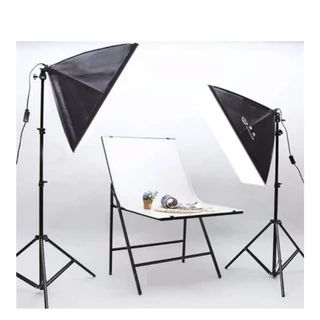 Bộ đèn 150w kèm softbox 50x70 hỗ trợ hắt sáng chụp ảnh