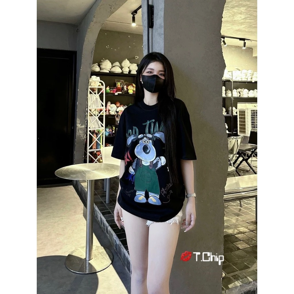 Áo phông nam nữ in hình CHÚ CHÓ siêu CUTE. Áo thun nam nữ Unisex from rộng - PTandKC34_store