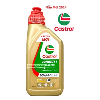 Dầu nhớt tổng hợp tay ga Castrol Power-1 Scooter 10w40, Thể tích: 800ml ( 0.8 L) – Shopnhottot