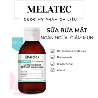 Sữa rửa mặt Bielenda Dr Medica Anti-Acne Dermatological làm sạch sâu giảm mụn dung tích 250ml