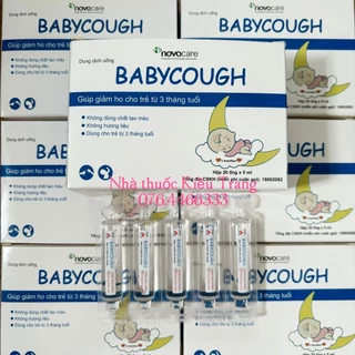 Siro ho Babycough - Ống uống giảm ho, rát cổ họng, giảm kích ứng cho trẻ từ 3 tháng tuổi