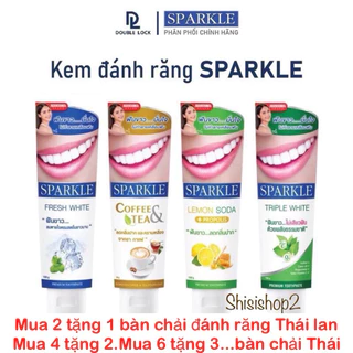 [ 100% chính hãng) Kem đánh răng siêu trắng SPARKLE WHITE& LEMON SODA 100g Thái lan