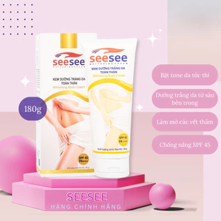 Kem dưỡng trắng da toàn thân Seesee 180g