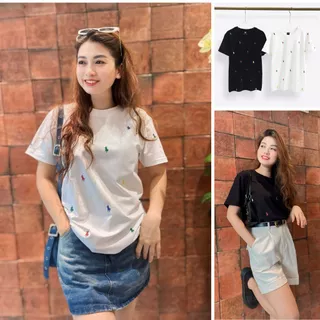 Áo Phông R.L Họa Tiết Mini In Full, 100% Cotton Dày Dặn, Có Kèm Hình Thật. T3056