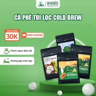 Cà Phê Túi Lọc Cold Brew BYEBÉO - Cafe Arabica Rang Xay Nguyên Chất Thơm Ngon Không Mất Ngủ LMS FOOD