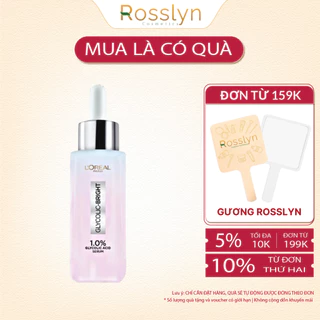 Serum L'Oreal Paris Glycolic Bright 1.0% Glycolic Acid (AHA) Dưỡng Sáng Mờ Thâm Nám  30ml Rosslyn LP000006